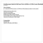 Cortina De Voil Para Quarto Bordada 4,00m X 2,50m Ideal Para