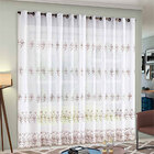 Cortina De Voil Trabalhada Bordada 4,00m X 2,50m Ideal Para V