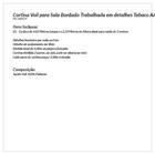 Cortina De Voil Trabalhada Bordada 4,00m X 2,50m Ideal Para V