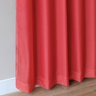 Cortina De Voil Vermelho Com Forro Corta-luz 2,20m X 2,70m