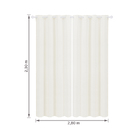 Cortina Deco Ateliêr Namedi Varão tradicional 2 Folhas 2,80x2,30m Branco