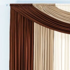 Cortina Decorativa 2m X 1,70m De Altura Ideal Para Varão Simp