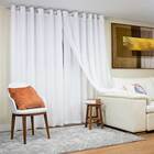 Cortina Decortini Gaze De Linho Forro Tecido Glm 6,00x2,60m