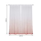 Cortina Degrade de Alça Rosa 2,80x2,60m 2 Folhas Belchior