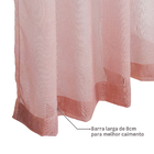 Cortina Degrade de Alça Rosa 2,80x2,60m 2 Folhas Belchior