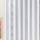 Cortina Devore 2 00m X 1 70m Branca Tecido Jacquard Floral Pa