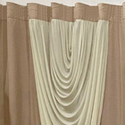 Cortina Dinamo 3 Metros Sala Quarto Para Trilho Comum -  Cáqui