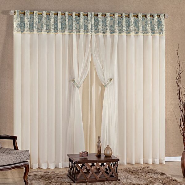 Cortina Divine Tiffany C/ Voil 3 00m X 2 50m