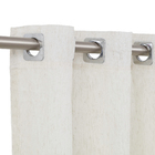Cortina Doha Ilhós Linho Bege 2,6x4m 2 Folhas Belchior