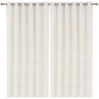 Cortina Doha Ilhós Linho Bege 2,6x4m 2 Folhas Belchior