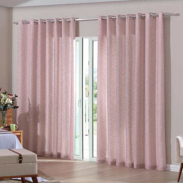 Cortina Duo Glam Bella Janela Tecido Corta Luz 3,00 X 1,70