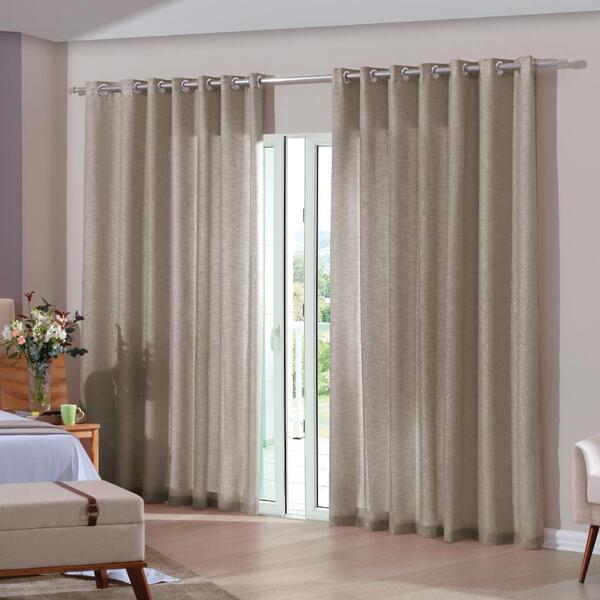 Cortina Duo Glam Bella Janela Tecido Corta Luz 3,00 X 1,70