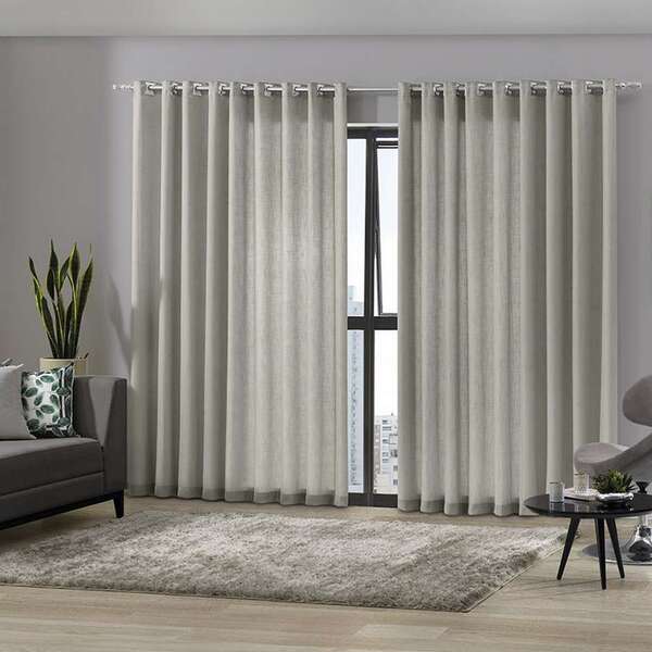 Cortina Duplex 3 00x1 70 Monaco/marfim Bella Janela