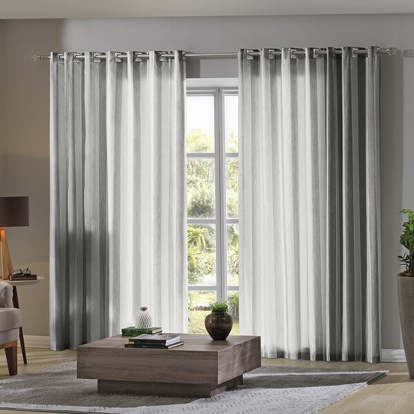 Cortina Duplex 4 20x2 50 Padua/prata Bella Janela