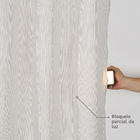 Cortina Duplex Bege 3,00x1,70m 2 Folhas Bella Janela