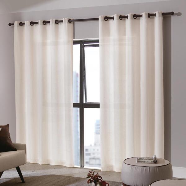 Cortina Duplex Bruxelas Bella Janela Ilhós Sala 4,20 X 2,50