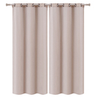 Cortina Eclipse Ráfia Poliéster Cinza 2,40x1,80m 2 folhas