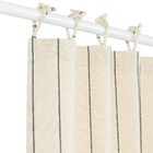 Cortina Eco Laço Algodão Cru 2,20x1,30m 2 Folhas Speciatta