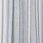 Cortina Eco Listrado Algodão Azul 2,20x1,30m 2 Folhas Speciatta