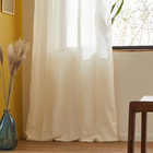 Cortina Elara Algodão e Linho Branco 2,80x2,0m Inspire