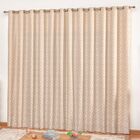 Cortina Em Jacquard Degradê 2 00 X 1 70 Para Varão - Avelã -