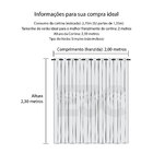 Cortina Em Tecido Jacquard 2,80 M X 2,30 M - Branco