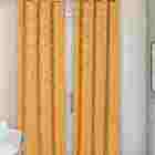 Cortina Em Tecido Jacquard 2 70 - Amarelo