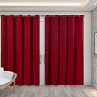 Cortina Em Tecido Jacquard 4,00 M X 2,70 M - Vermelho