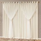 Cortina Em Voil Sara Palha 2 00m X 1 70m