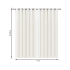 Cortina Fancy Bege 4,00x2,50m Belchior