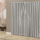 Cortina Firenze Voal Varão Simples 3,00m X 2,70m. Cinza