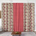 Cortina Floratta Estampada Gorgurinho Para Trilho Comum Antig