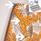 Cortina Floreal 2 Metros Sala Quarto Trilho Comum - Cinza