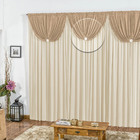 Cortina Flórida Casa Dona 200x170cm Palha