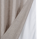 Cortina Frida com Forro Marrom 2,60x1,80m 2 Folhas Belchior