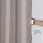 Cortina Frida Marrom 5,50x2,50m 2 Folhas Inspire