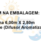 Cortina Gana 6 Metros Bandô Sala Quarto Porta Grande + Bandô