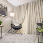 Cortina Gaze De Linho 400m X 270m Com Tecido Corta Luz