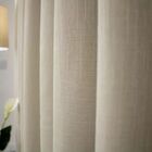 Cortina Gaze De Linho 400m X 270m Com Tecido Corta Luz