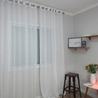 Cortina Gaze De Linho 6,00larg X 2,70alt Branca Decore&cubra