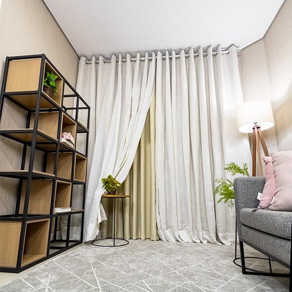 Cortina Gaze De Linho Com Blackout 5.00 X 2.60m Glb - Linho C