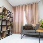 Cortina Gaze De Linho Com Forro Leve 3.00 X 2.60m - Terracota