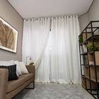 Cortina Gaze De Linho Com Forro Leve 5.00 X 2.60m Glm - Linho