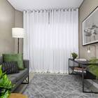 Cortina Gaze De Linho Com Forro Leve 6.00 X 2.60m Glm - Branc