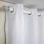 Cortina Gaze De Linho Com Forro Leve 6.00 X 2.60m Glm - Branc