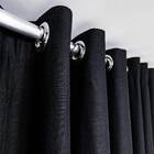 Cortina Gaze De Linho Com Forro Leve 6.00 X 2.60m Glm - Preto