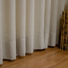 Cortina Gaze De Linho Voal 3.00 X 2.60m Gls - Ocre-bege C/ Il