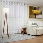 Cortina Gaze De Linho Voal 3.00 X 2.60m Gls - Off-white C/ Il