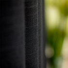 Cortina Gaze De Linho Voal 3.00 X 2.60m Gls - Preto C/ Ilhós