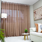 Cortina Gaze De Linho Voal 3.00 X 2.60m Gls - Terracota C/ Il